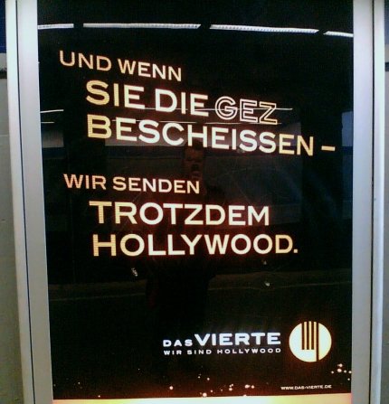 Plakatwerbung von "Das Vierte"
